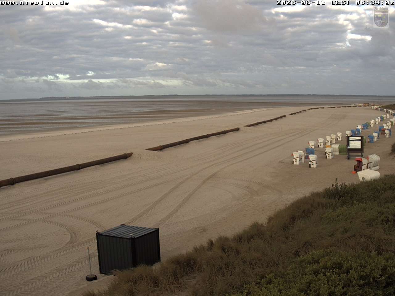 Archiv Foto Webcam Föhr - Strand von Nieblum
