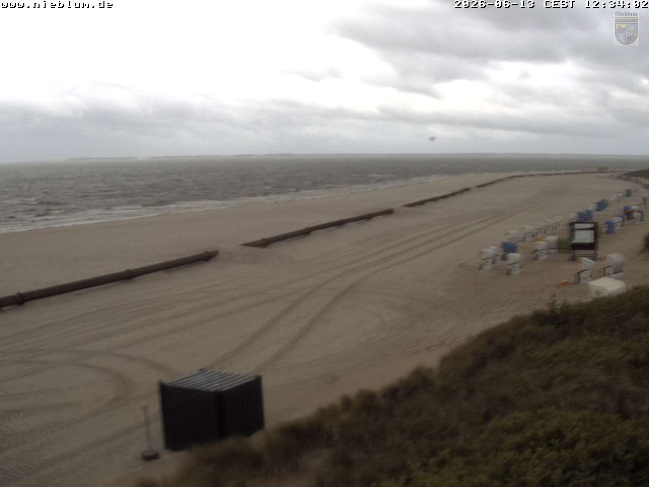 Archiv Foto Webcam Föhr - Strand von Nieblum