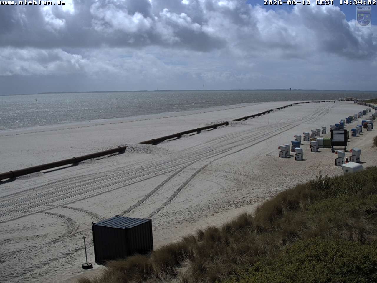 Archiv Foto Webcam Föhr - Strand von Nieblum