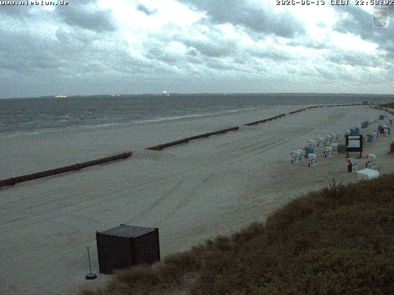 Archiv Foto Webcam Föhr - Strand von Nieblum