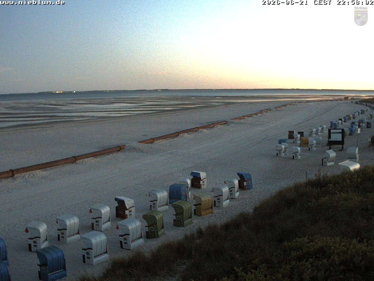 Archiv Foto Webcam Föhr - Strand von Nieblum
