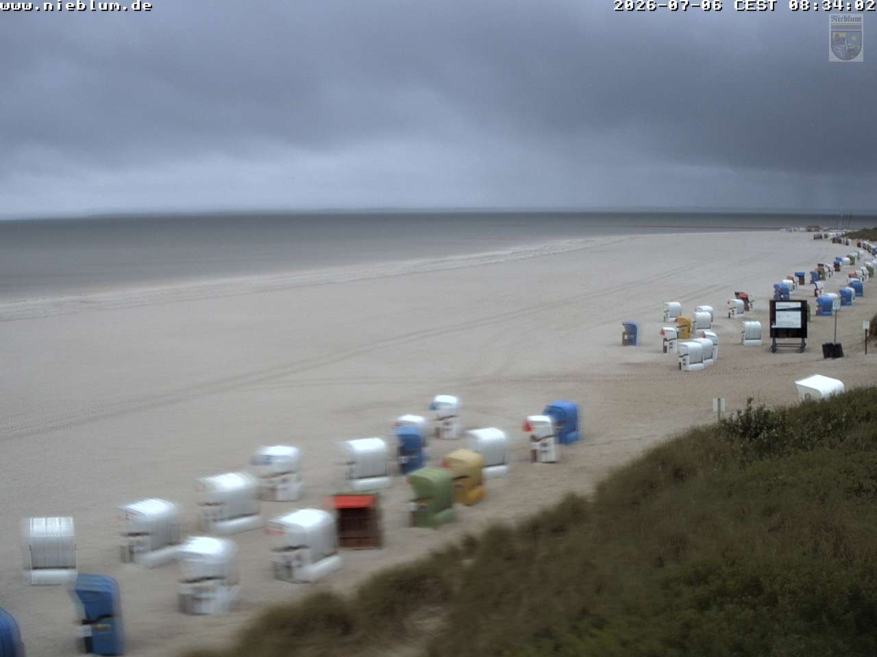Archiv Foto Webcam Föhr - Strand von Nieblum