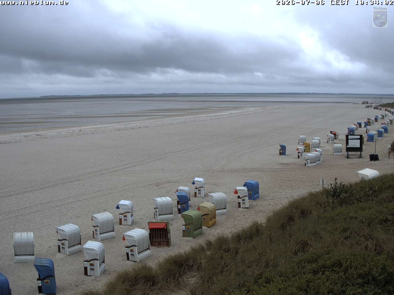 Archiv Foto Webcam Föhr - Strand von Nieblum