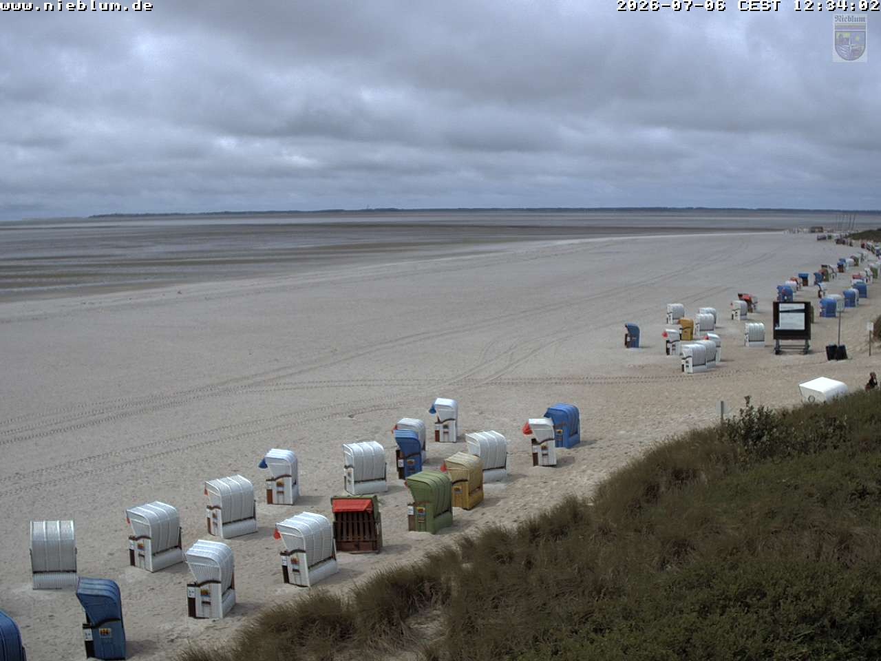 Archiv Foto Webcam Föhr - Strand von Nieblum