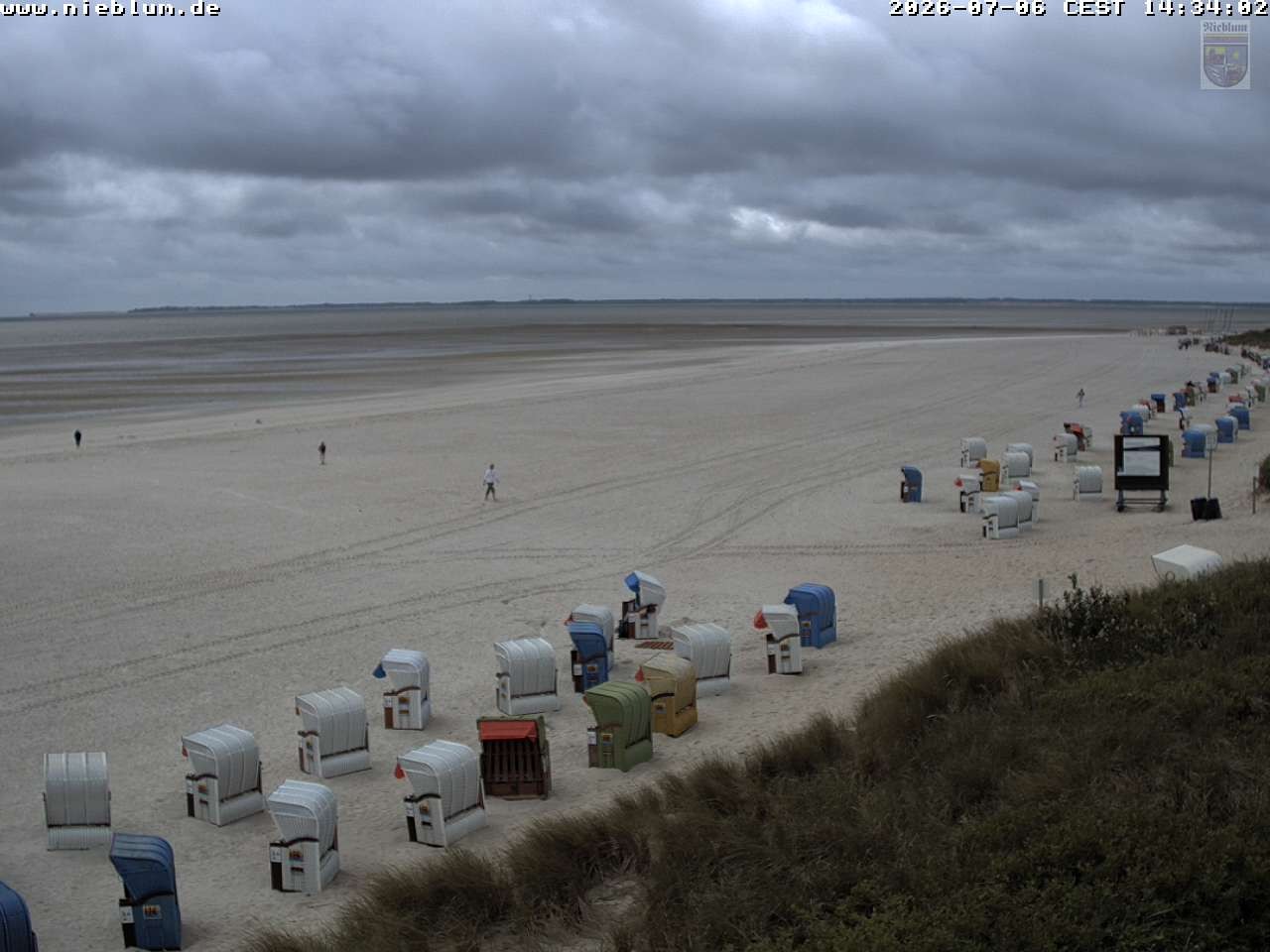 Archiv Foto Webcam Föhr - Strand von Nieblum