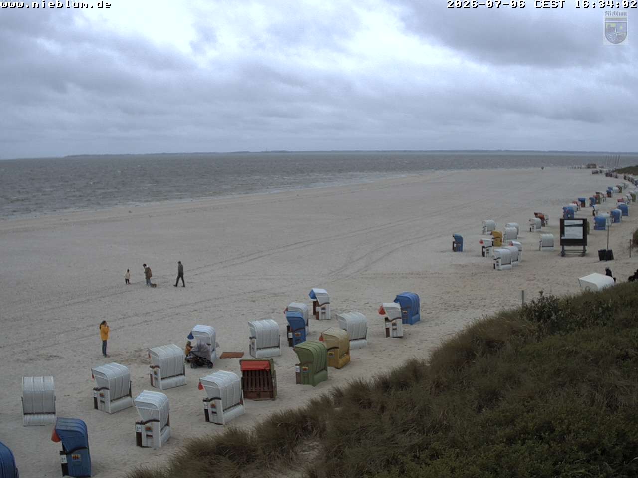 Archiv Foto Webcam Föhr - Strand von Nieblum