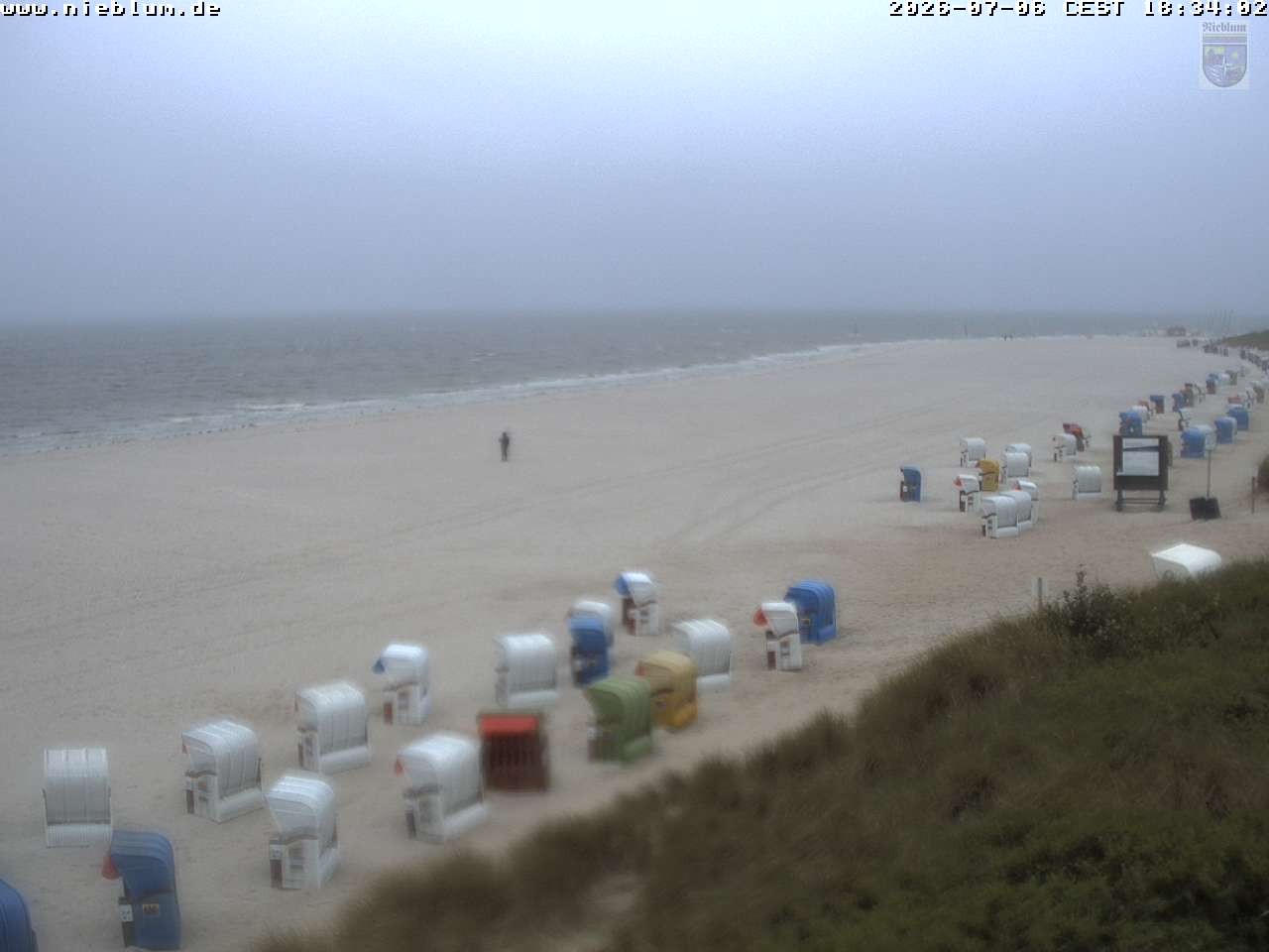 Archiv Foto Webcam Föhr - Strand von Nieblum