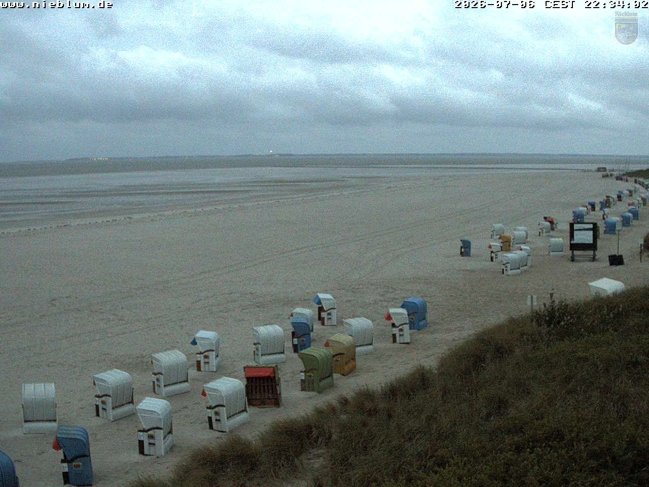 Archiv Foto Webcam Föhr - Strand von Nieblum