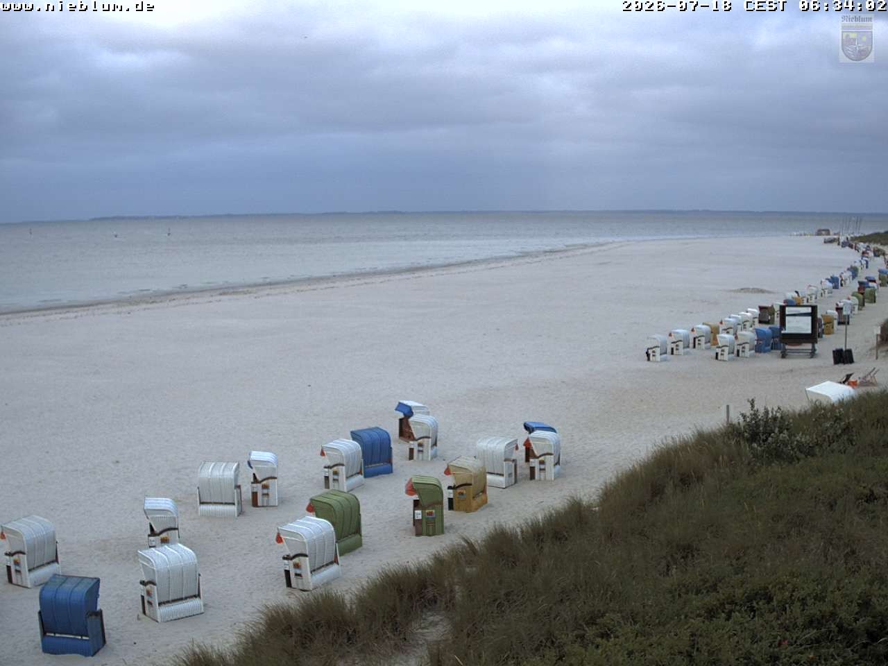 Archiv Foto Webcam Föhr - Strand von Nieblum