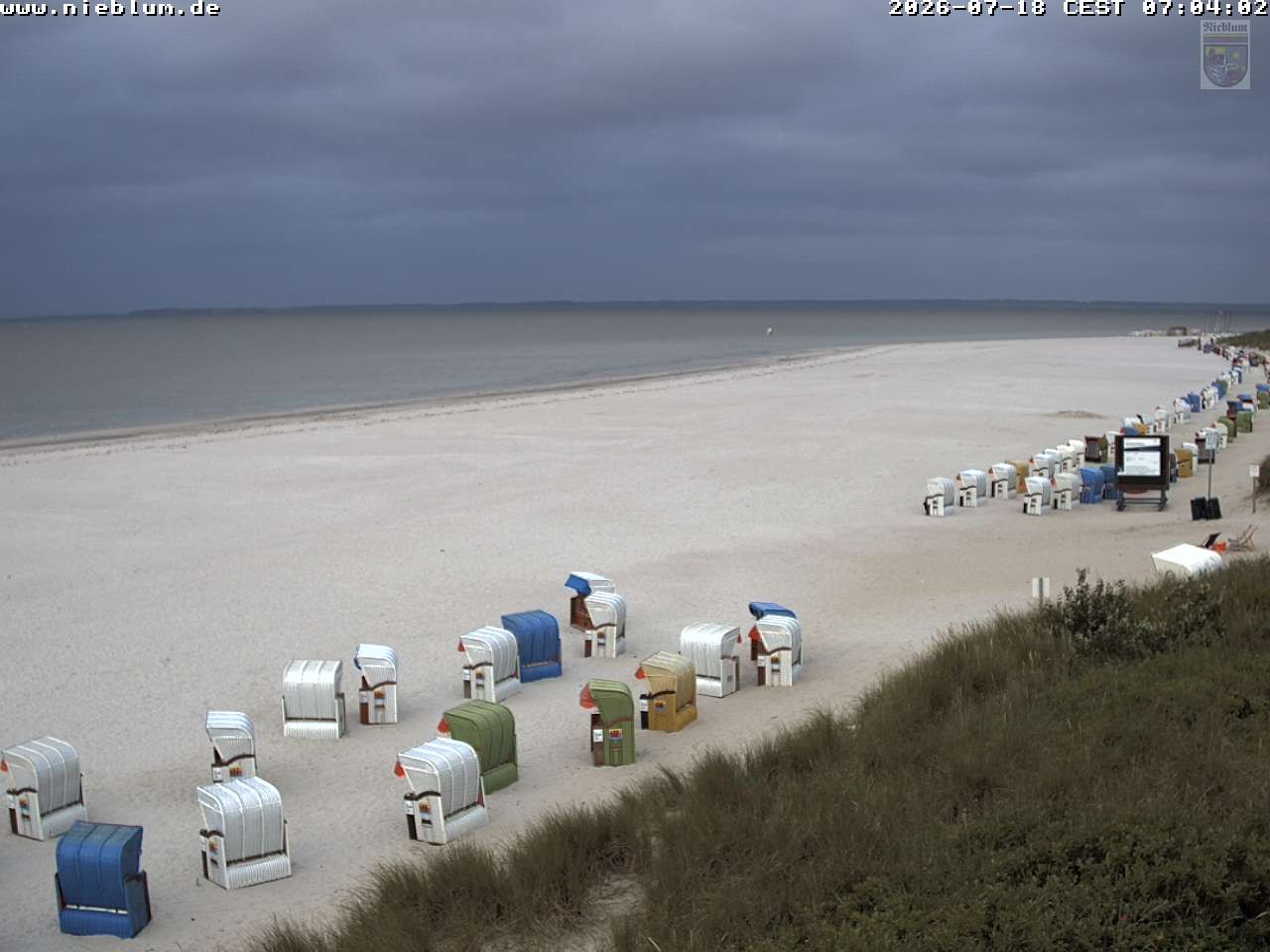 Archiv Foto Webcam Föhr - Strand von Nieblum