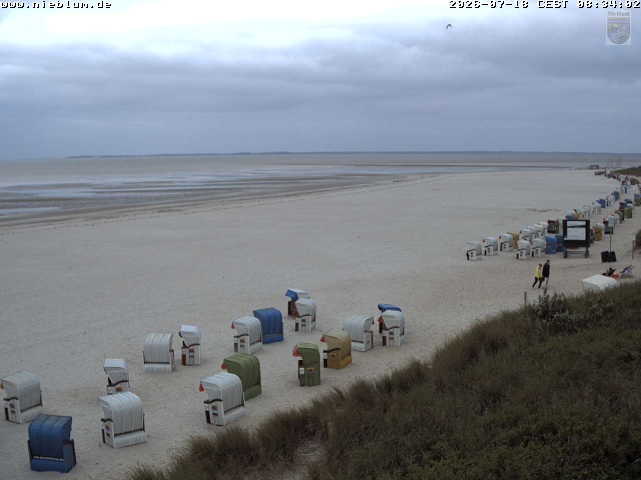 Archiv Foto Webcam Föhr - Strand von Nieblum