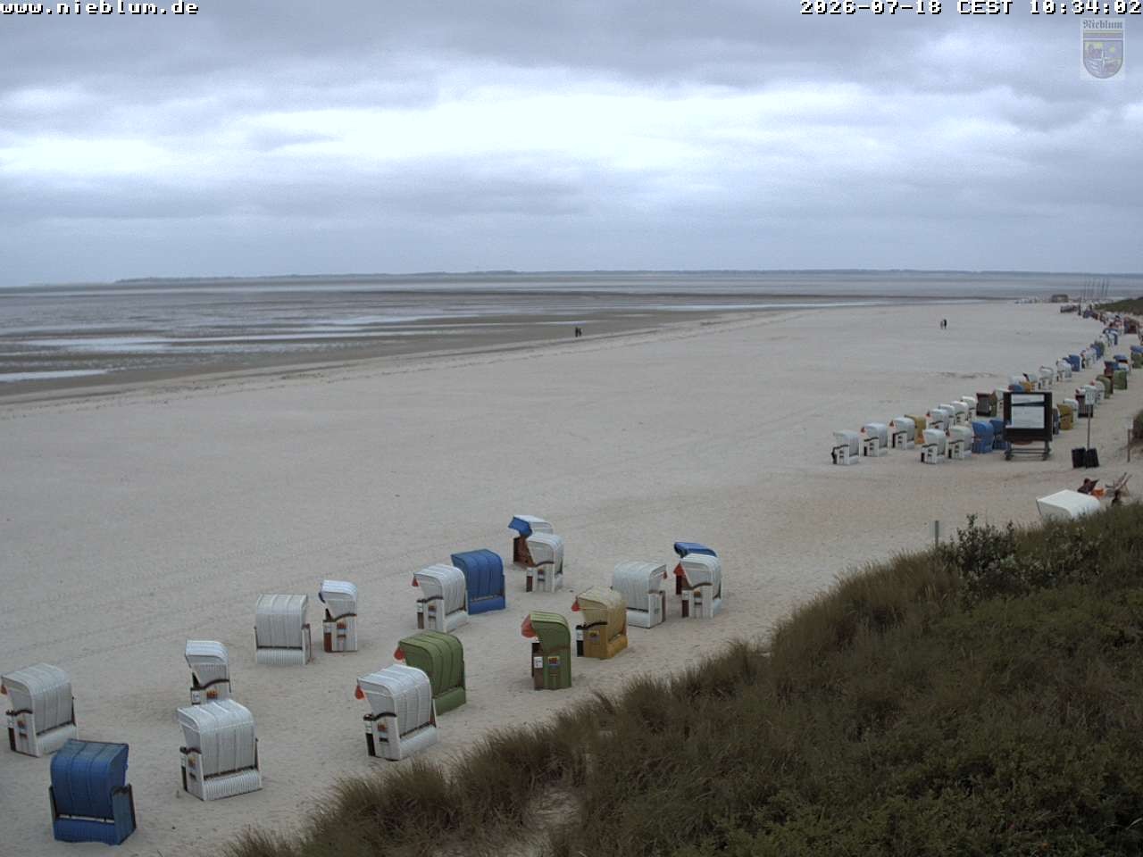 Archiv Foto Webcam Föhr - Strand von Nieblum