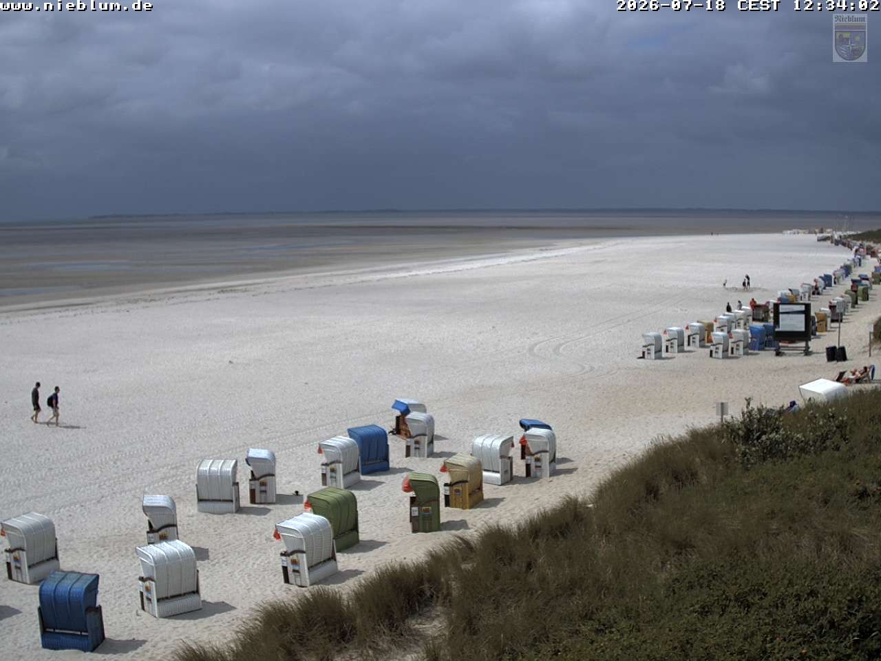 Archiv Foto Webcam Föhr - Strand von Nieblum