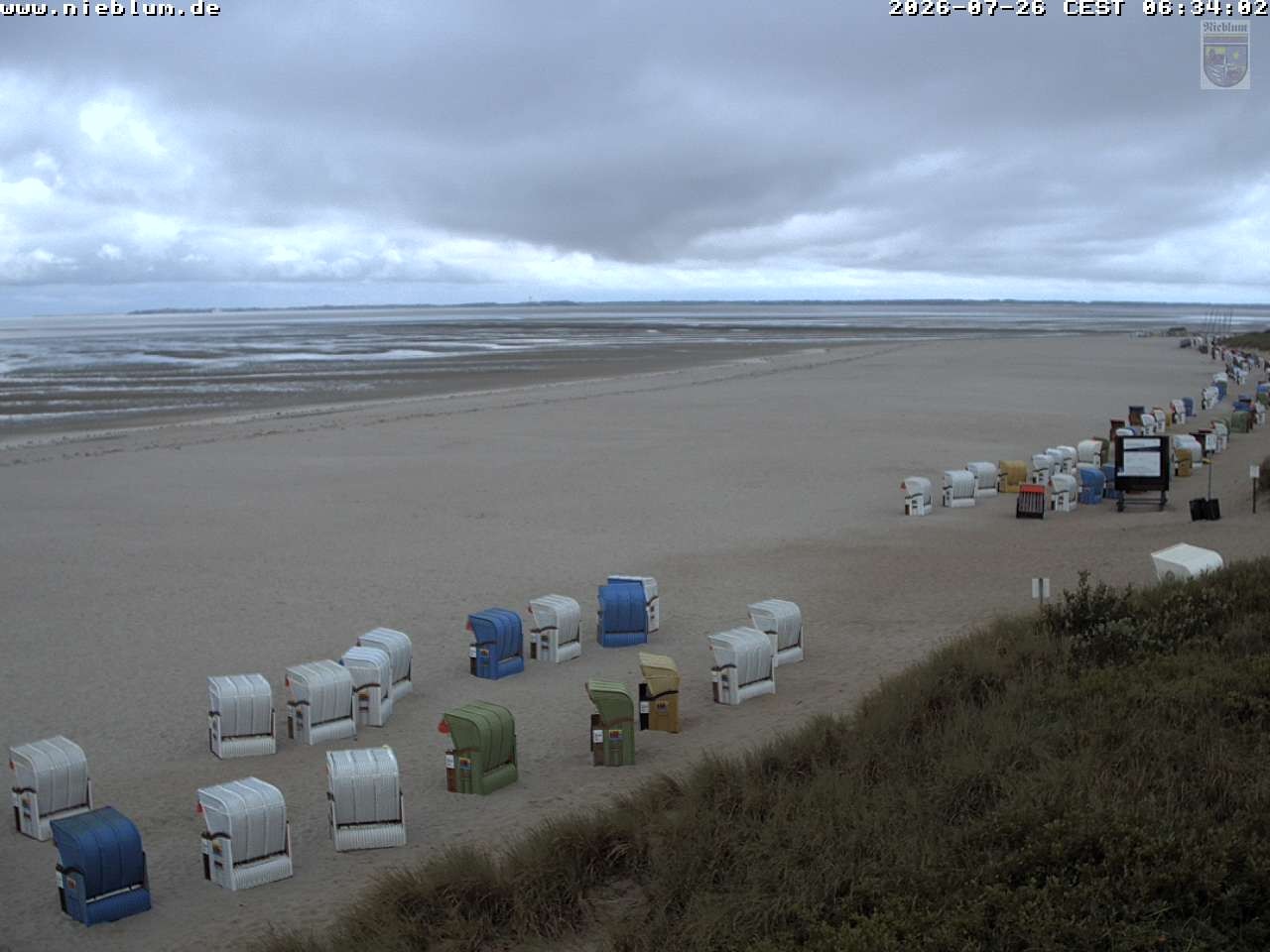 Archiv Foto Webcam Föhr - Strand von Nieblum
