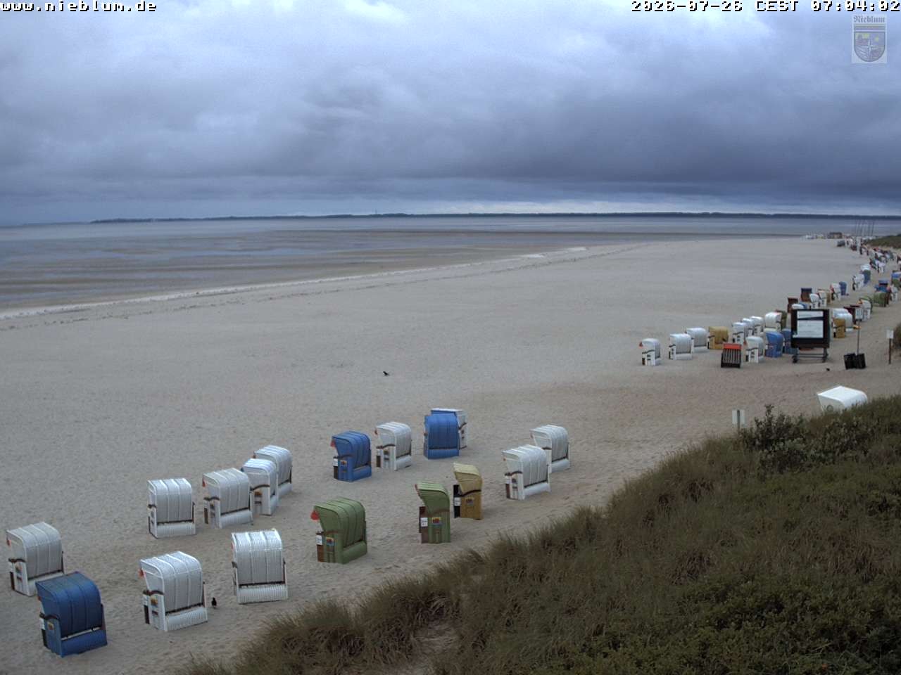 Archiv Foto Webcam Föhr - Strand von Nieblum