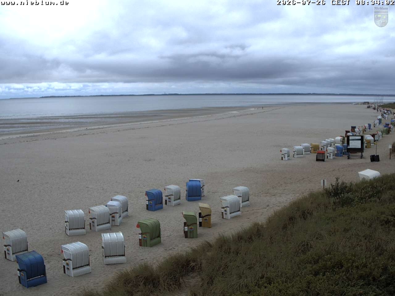 Archiv Foto Webcam Föhr - Strand von Nieblum