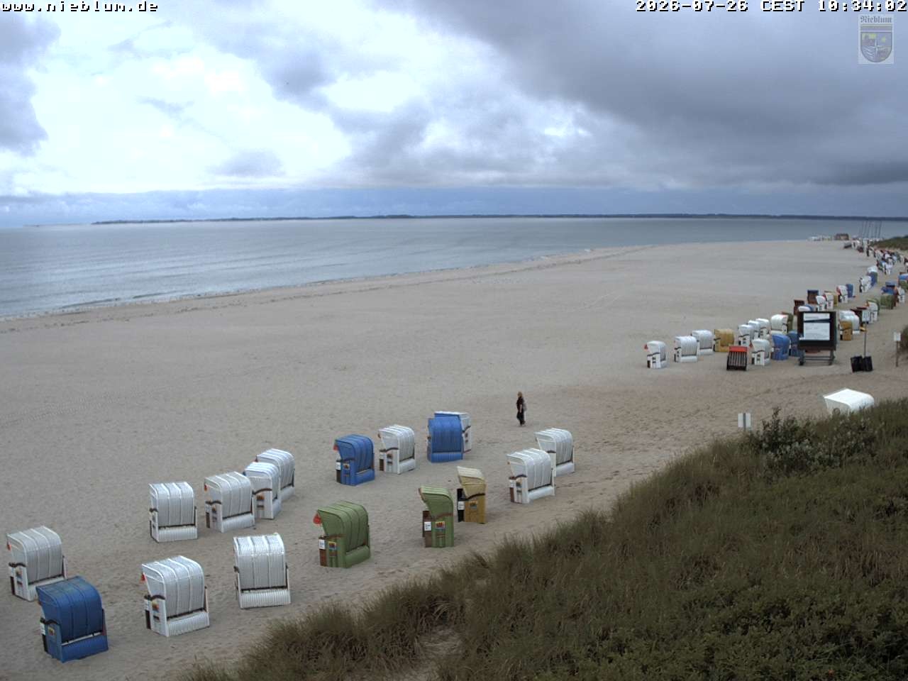 Archiv Foto Webcam Föhr - Strand von Nieblum