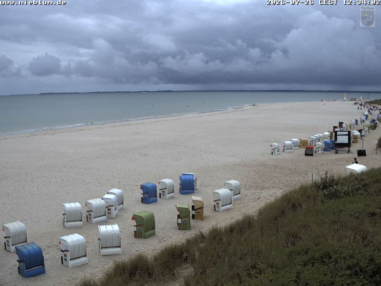 Archiv Foto Webcam Föhr - Strand von Nieblum