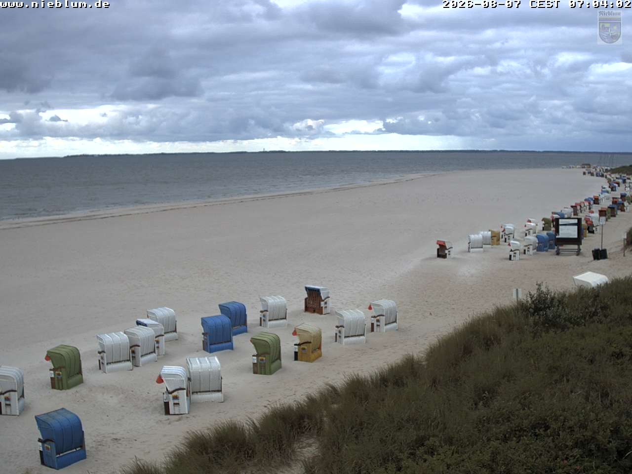 Archiv Foto Webcam Föhr - Strand von Nieblum