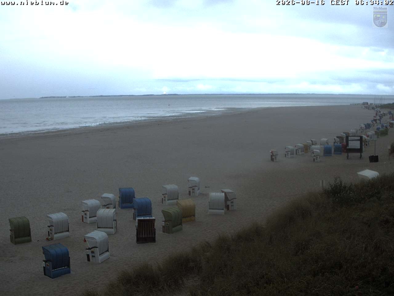 Archiv Foto Webcam Föhr - Strand von Nieblum
