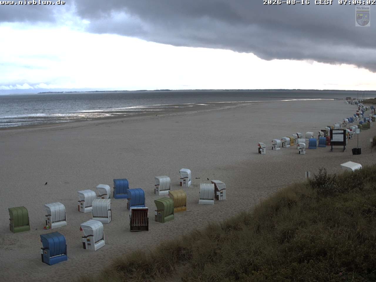 Archiv Foto Webcam Föhr - Strand von Nieblum