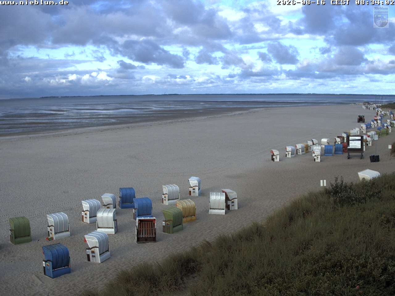 Archiv Foto Webcam Föhr - Strand von Nieblum