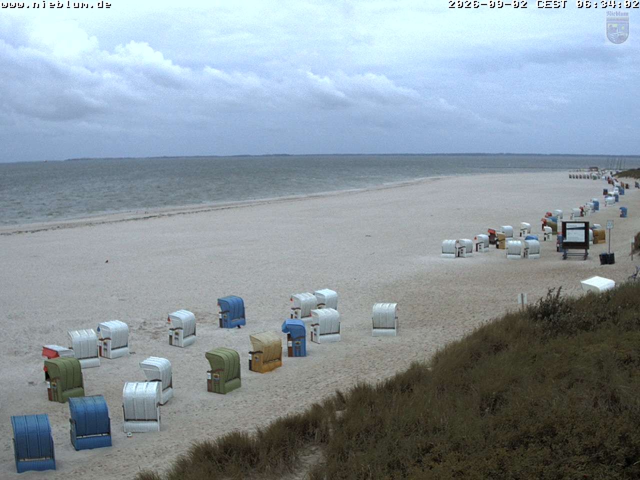 Archiv Foto Webcam Föhr - Strand von Nieblum