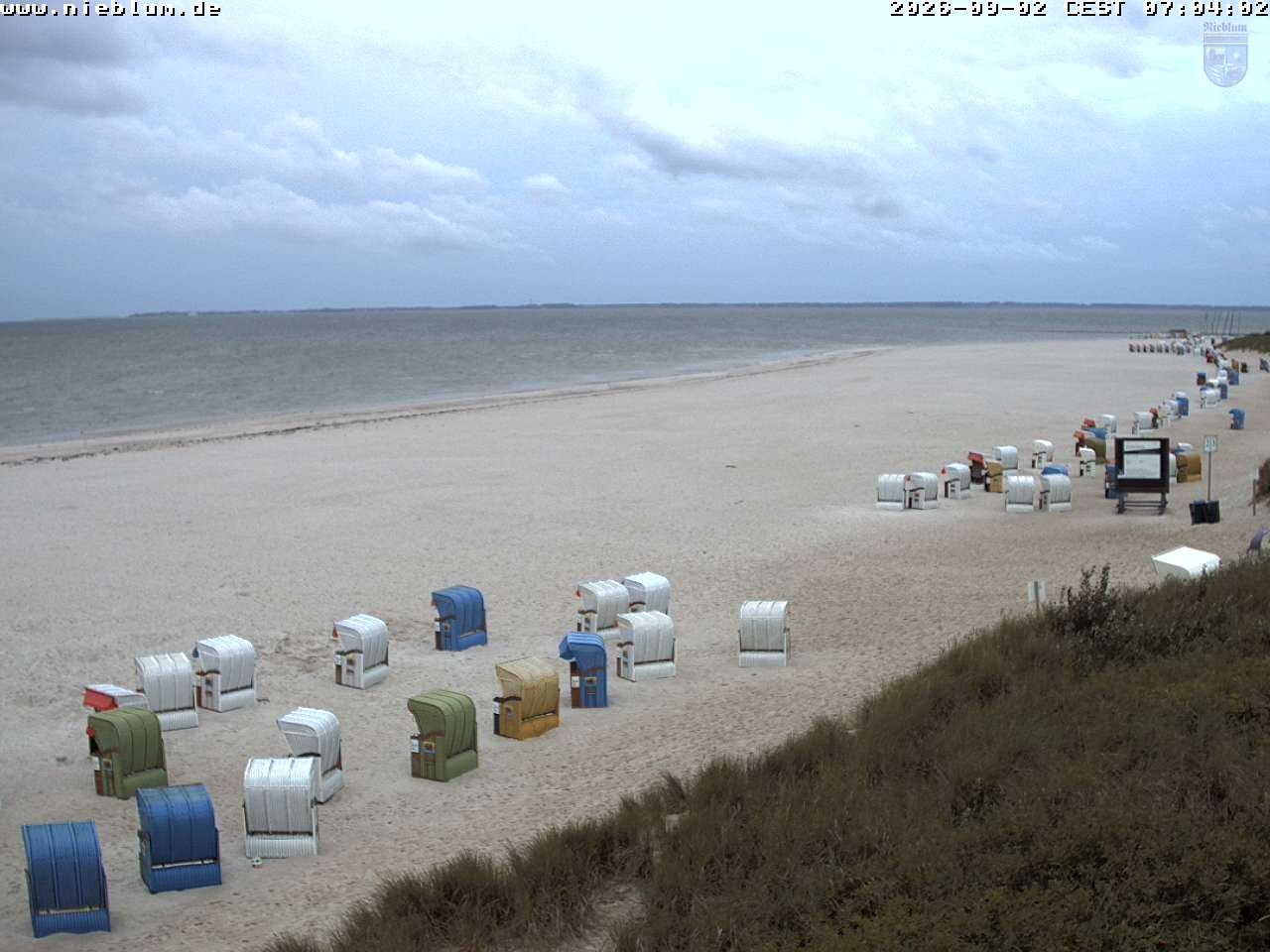 Archiv Foto Webcam Föhr - Strand von Nieblum