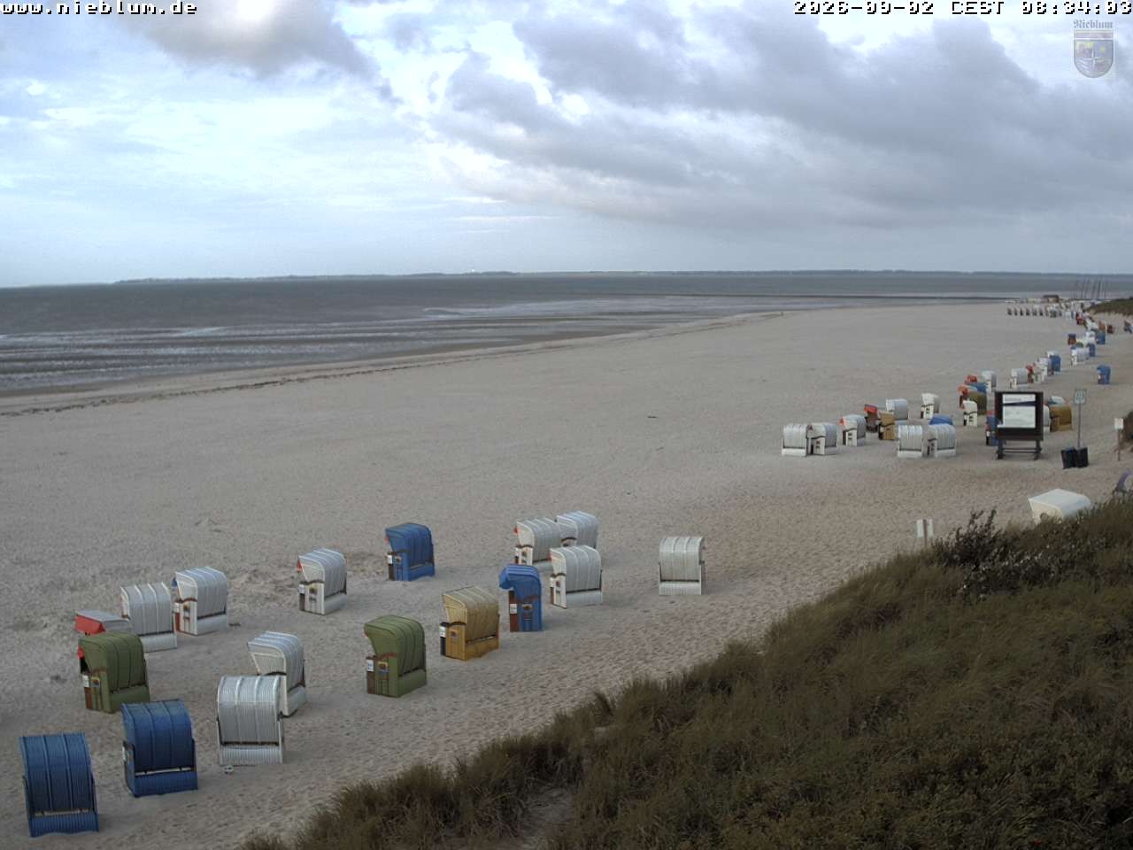 Archiv Foto Webcam Föhr - Strand von Nieblum