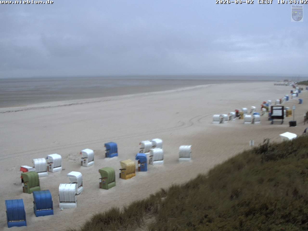 Archiv Foto Webcam Föhr - Strand von Nieblum