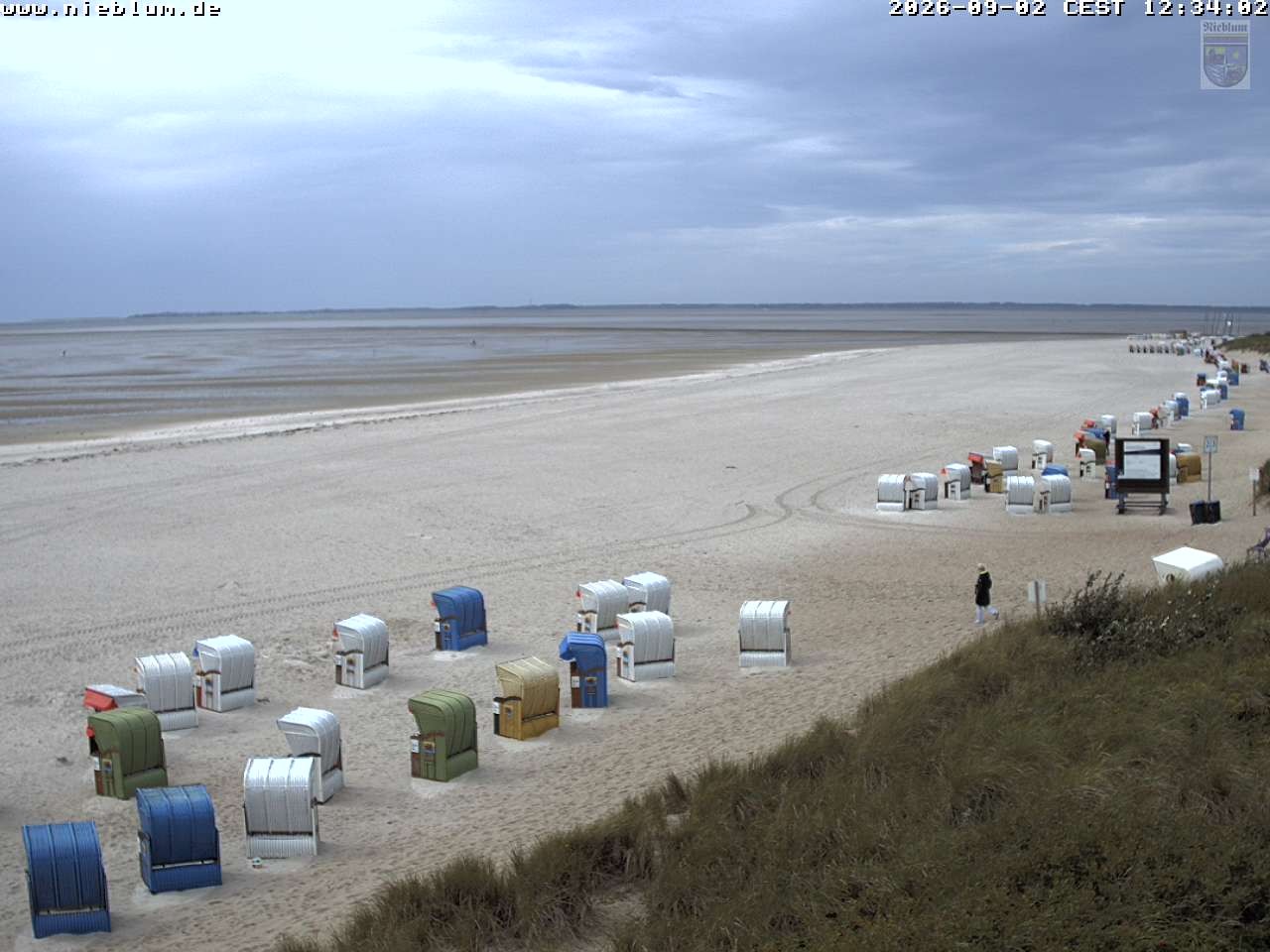 Archiv Foto Webcam Föhr - Strand von Nieblum