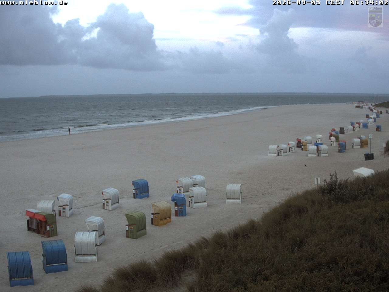 Archiv Foto Webcam Föhr - Strand von Nieblum