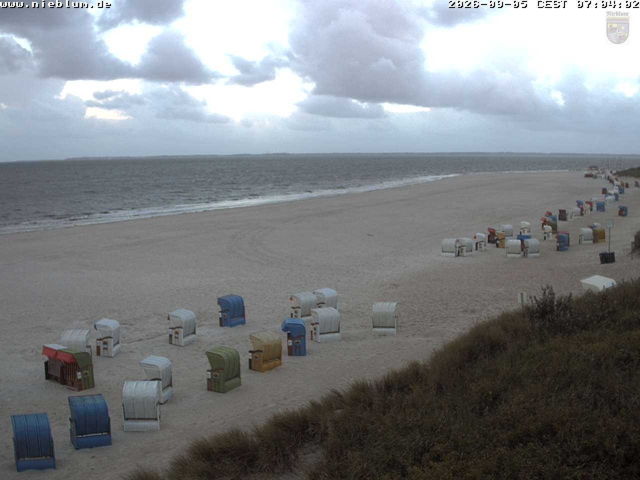 Archiv Foto Webcam Föhr - Strand von Nieblum