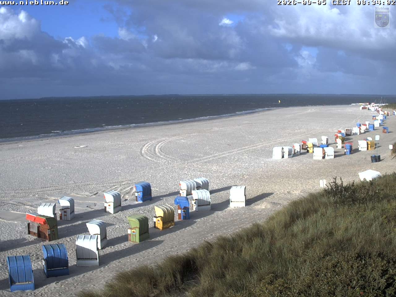 Archiv Foto Webcam Föhr - Strand von Nieblum