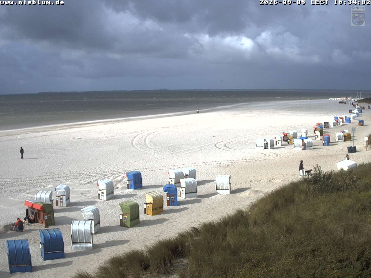 Archiv Foto Webcam Föhr - Strand von Nieblum