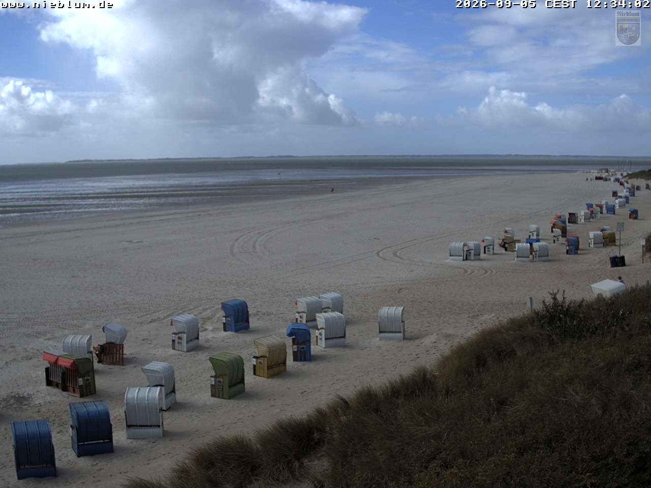 Archiv Foto Webcam Föhr - Strand von Nieblum
