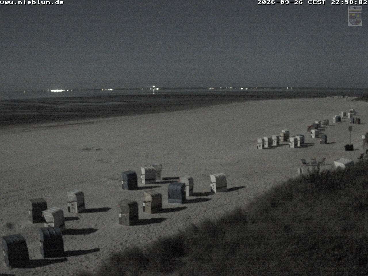 Archiv Foto Webcam Föhr - Strand von Nieblum