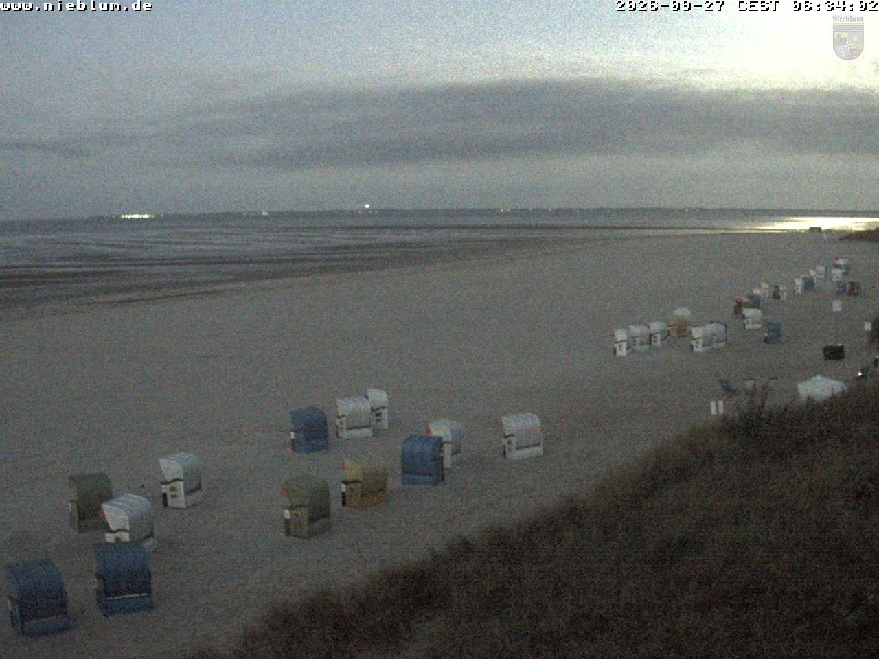 Archiv Foto Webcam Föhr - Strand von Nieblum