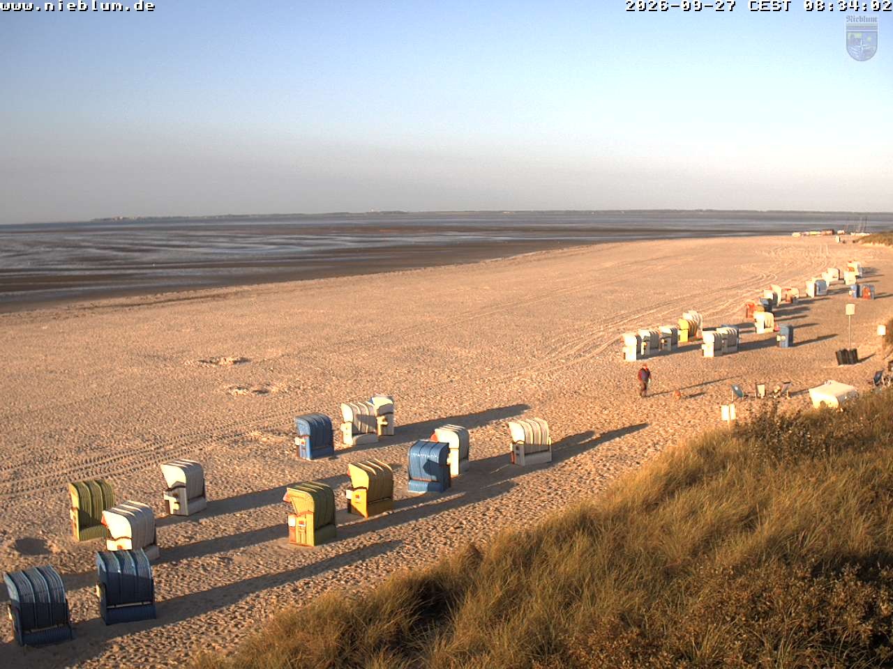 Archiv Foto Webcam Föhr - Strand von Nieblum