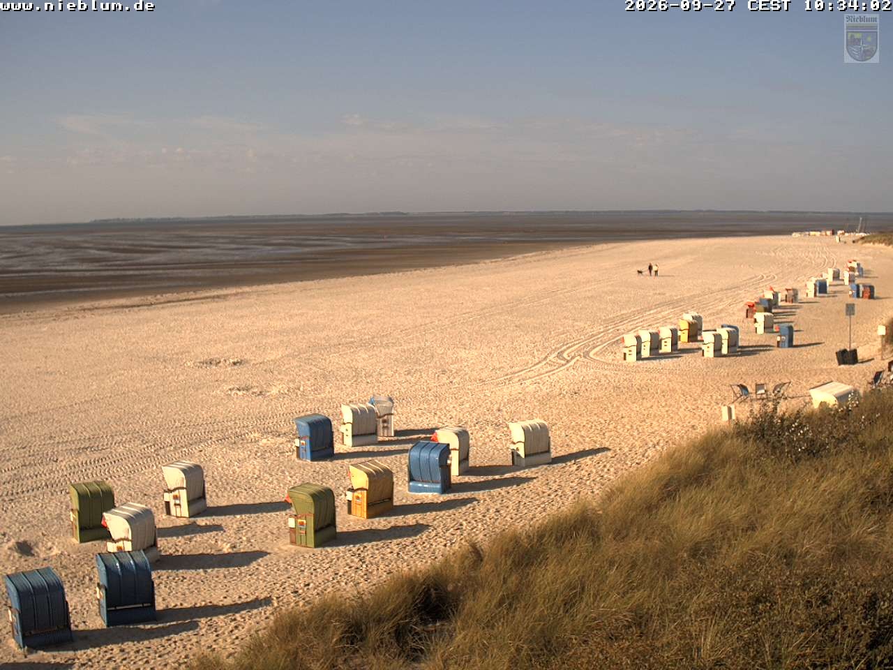 Archiv Foto Webcam Föhr - Strand von Nieblum