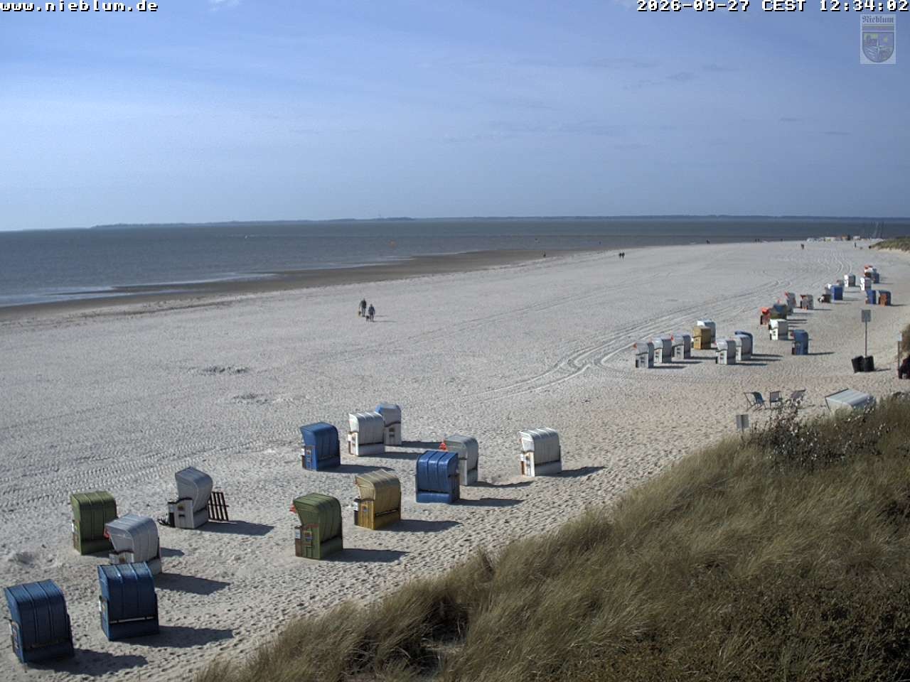 Archiv Foto Webcam Föhr - Strand von Nieblum