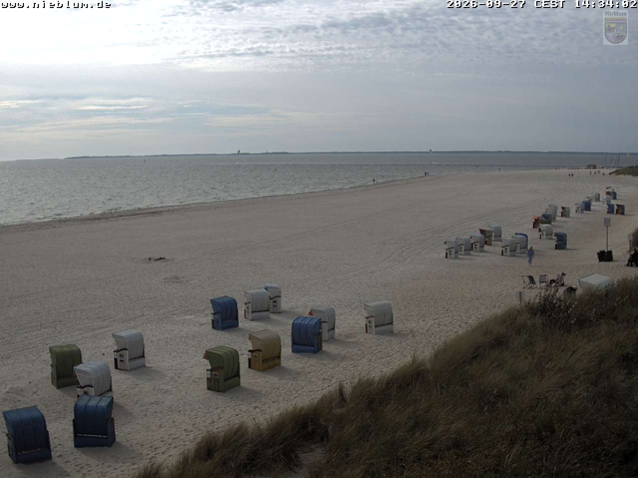 Archiv Foto Webcam Föhr - Strand von Nieblum
