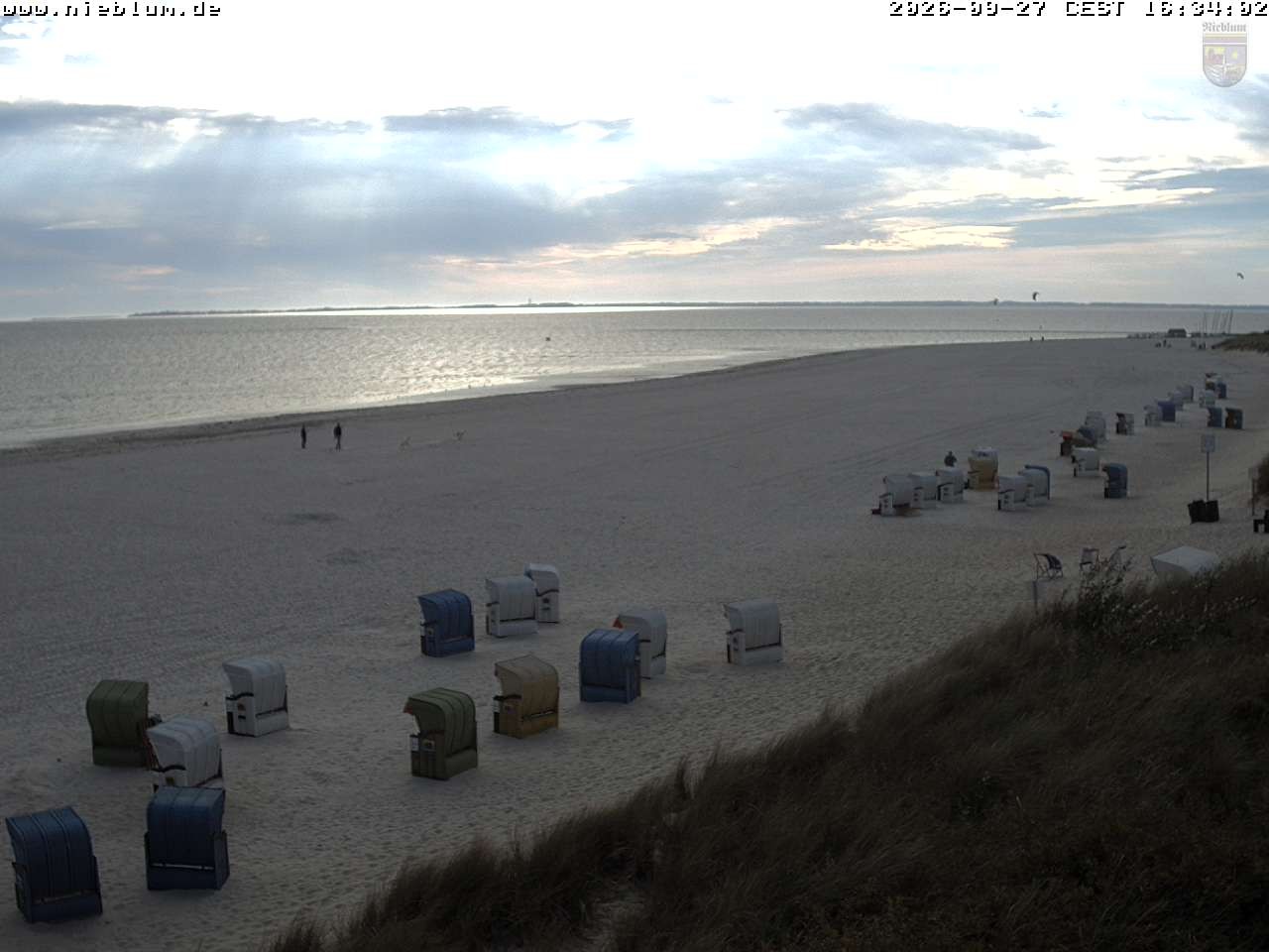Archiv Foto Webcam Föhr - Strand von Nieblum