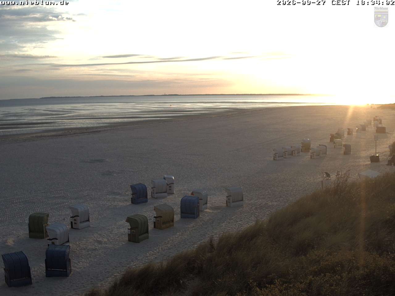 Archiv Foto Webcam Föhr - Strand von Nieblum
