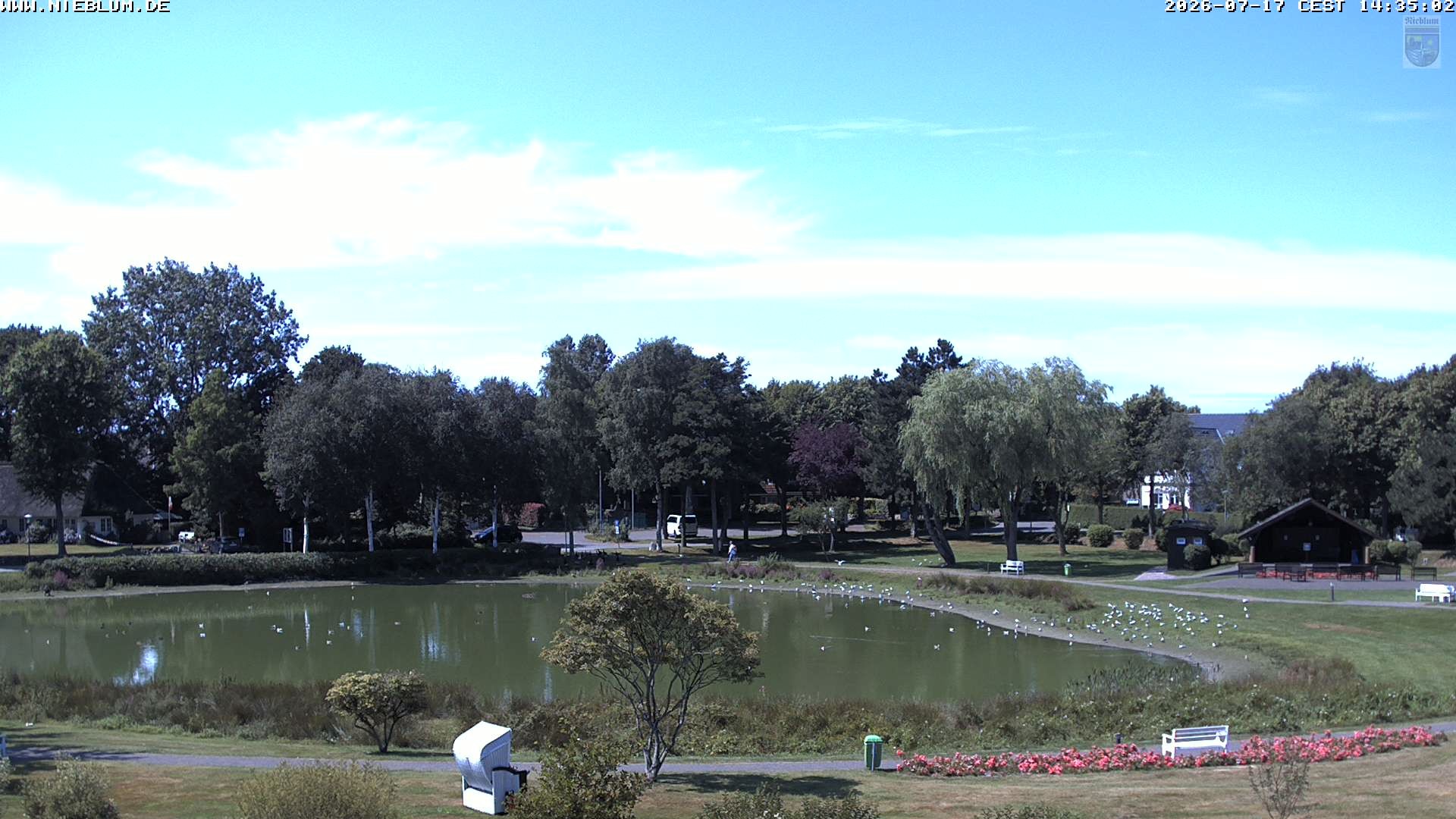Archived image Webcam Nieblum - Park