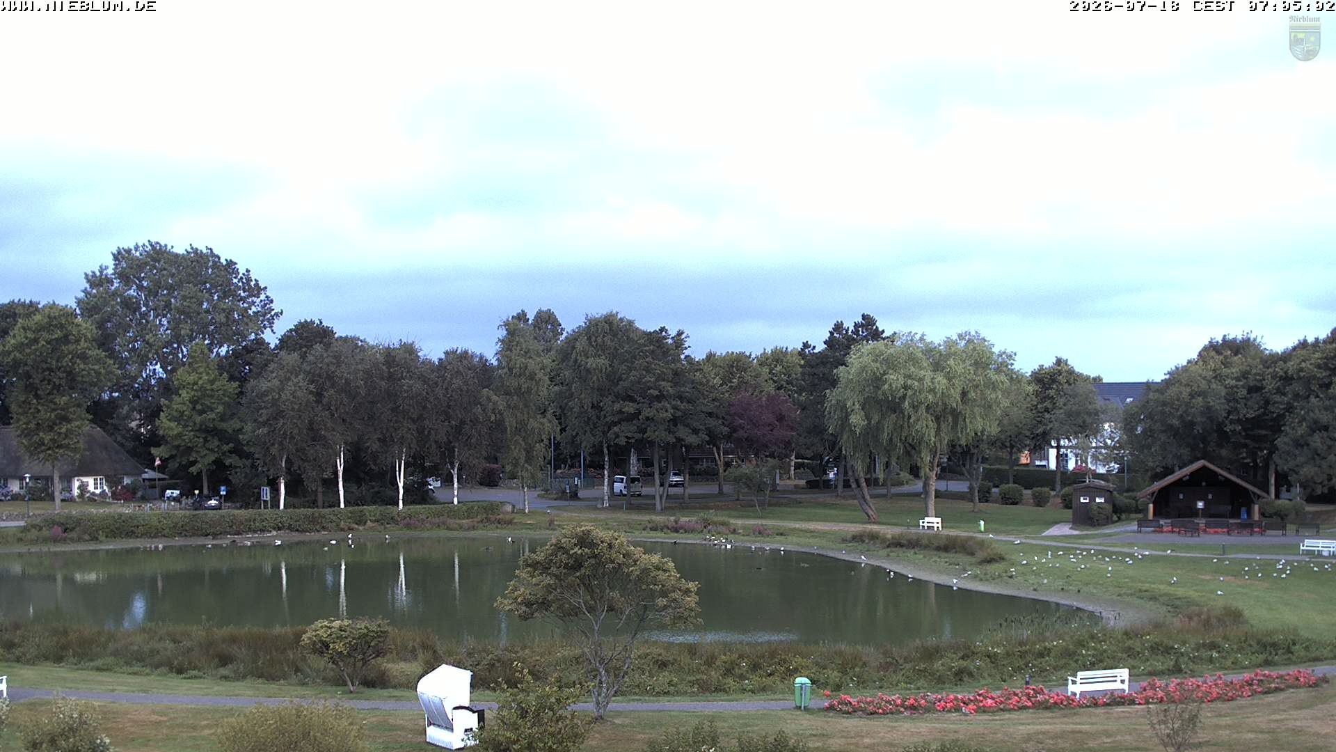 Archiv Foto Webcam Föhr: Nieblum Park An de Meere