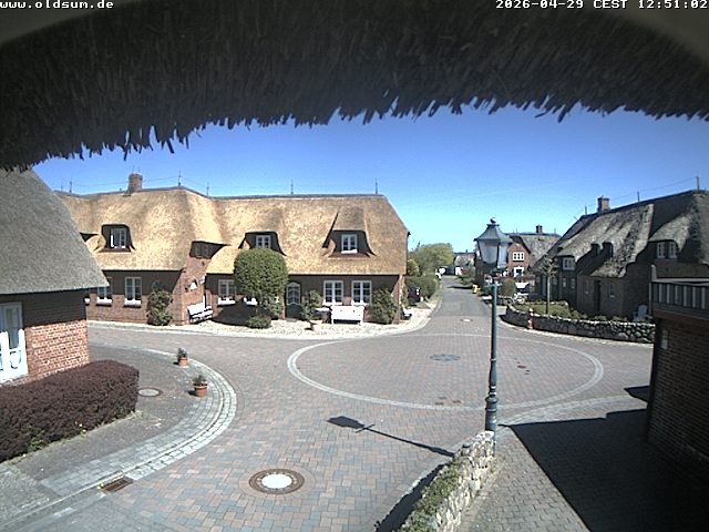 Archiv Foto Webcam Föhr: Oldsum Ortskern