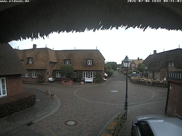 Archiv Foto Webcam Föhr: Oldsum Ortskern
