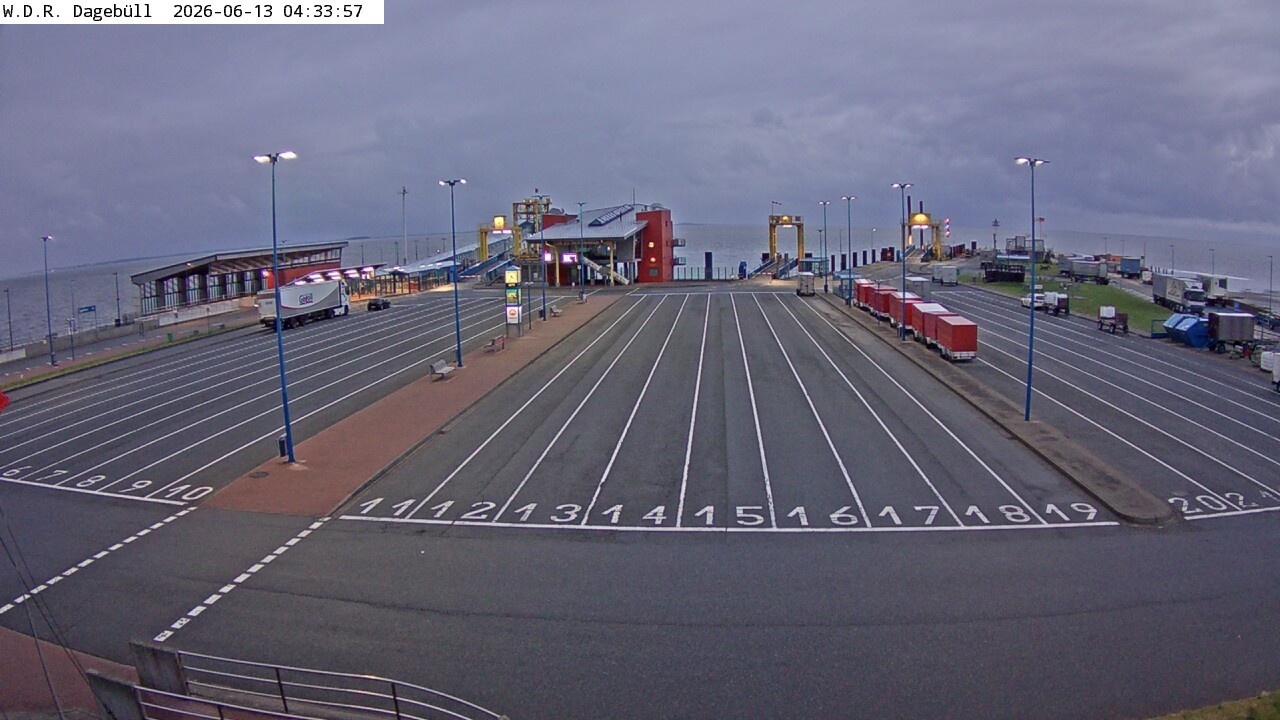 Archiv Foto Webcam Dagebüll - Fährhafen