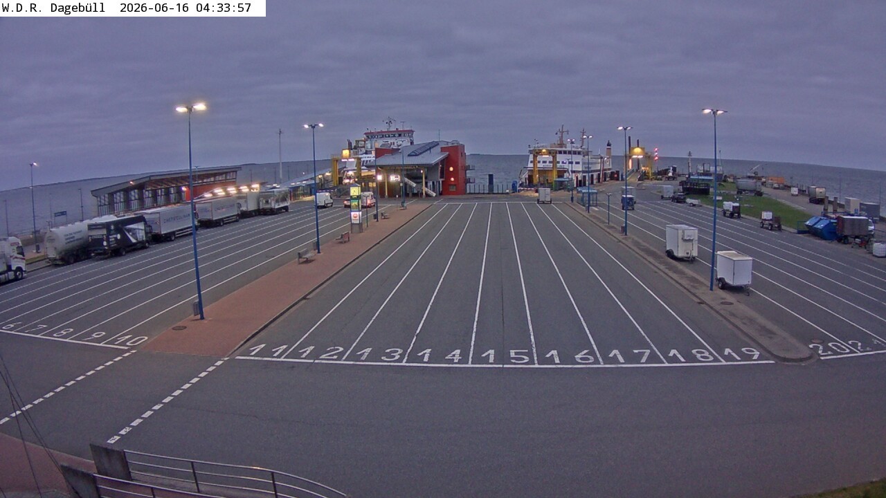 Archiv Foto Webcam Dagebüll - Fährhafen
